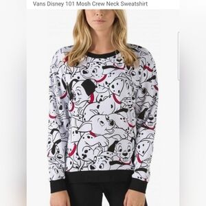 Disney X Vans 101 Dalmatians Sweatshirt, L, Excellent Used Condition